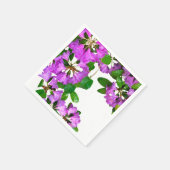 ピンクエレガントの花模様ピンクのツツジのピンクの花 スタンダードカクテルナプキン (角)