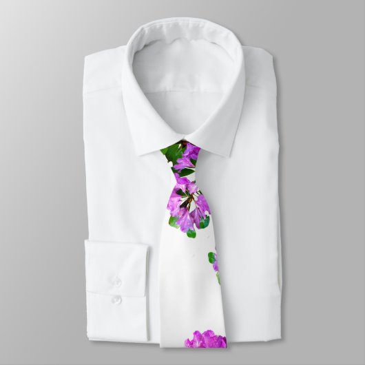 ピンクエレガントの花模様ピンクのツツジのピンクの花 ネクタイ (タイ)