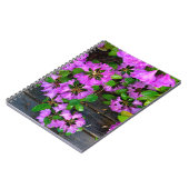 ピンクエレガントの花模様ピンクのツツジのピンクの花 ノートブック (左側)