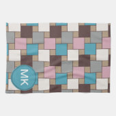 ピンクエレガントの花蜜 キッチンタオル (横)