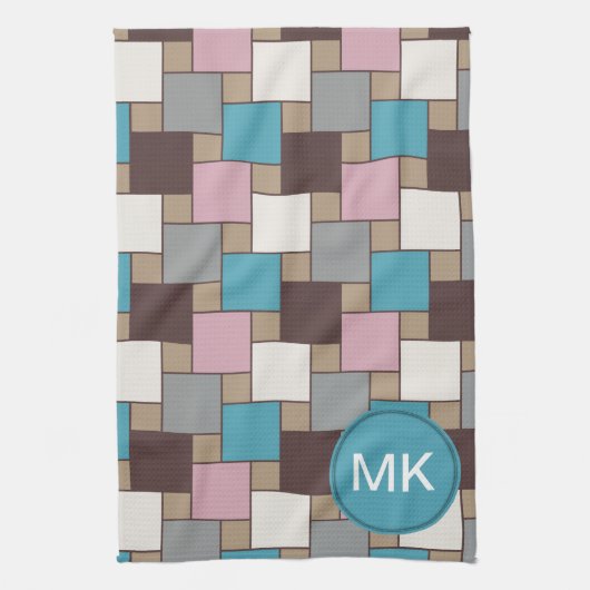 ピンクエレガントの花蜜 キッチンタオル (縦)