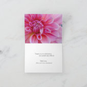 ピンクエレガントの花 サンキューカード (内部)