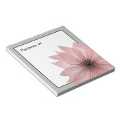 ピンクエレガントの花 ノートパッド (アングル)