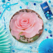 ピンクエレガントの花 ペーパープレート (パーティー)