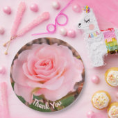 ピンクエレガントの花 ペーパープレート (パーティー)