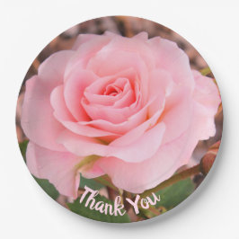 ピンクエレガントの花 ペーパープレート