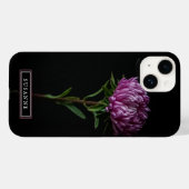 ピンクエレガントの花iPhoneケース Case-Mate iPhoneケース (裏面 (横))