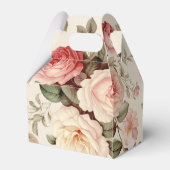 ピンクエレガントの英語バラ フェイバーボックス (裏面サイド)