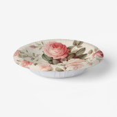 ピンクエレガントの英語バラ ペーパーボウル (傾斜あり)