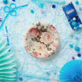 ピンクエレガントの英語バラ ペーパーボウル (パーティー)