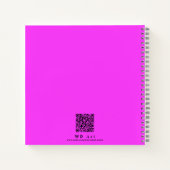 ピンクエレガントの装飾ハートパターン仕訳帳 ノートブック (裏面)