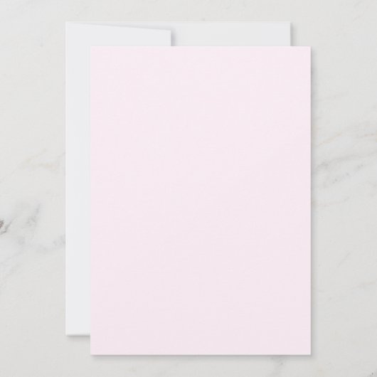 ピンクエレガントの赤ちゃん女の子のシャワーの招待状 招待状 (裏面)