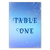 ピンクエレガントの輝き結婚の背景 テーブルナンバー (裏面)