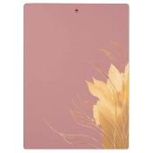 ピンクエレガントの追加ロゴカスタム文字写真事業 クリップボード (裏面)