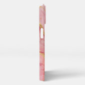 ピンクエレガントの金ゴールドのケース iPhoneケース (右側面)