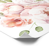 ピンクエレガントの金ゴールドフローラキンセアニラ座席表 ポスター (角)