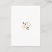 ピンクエレガントの金ゴールド結婚の花の詳細 エンクロージャーカード (裏面)