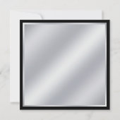 ピンクエレガントの黒の仮装パーティー 招待状 (裏面)