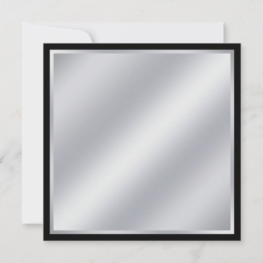 ピンクエレガントの黒の仮装パーティー 招待状 (裏面)