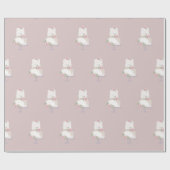 ピンクエレガントの3層ケーキ ラッピングペーパー (フラット)