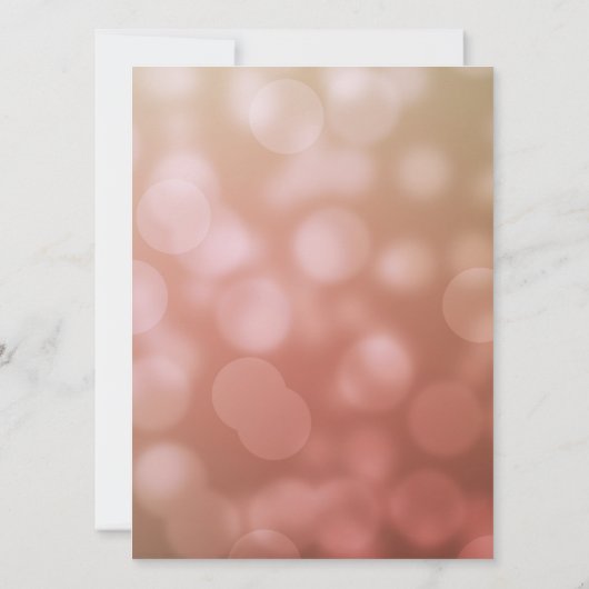 ピンクエレガントの《写真》ぼけ味で70誕生日 招待状 (裏面)