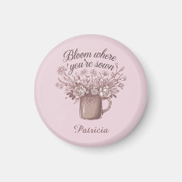 ピンクエレガントやる気を起こさせるフローラ マグネット