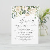 ピンクエレガントアジサイバラ延期 招待状 (スタンド正面)