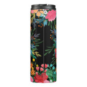 ピンクエレガントウウォータカラーフローラブーケデザイン タンブラー (裏面)