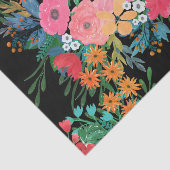 ピンクエレガントウウォータカラーフローラブーケデザイン 薄葉紙 (詳細)