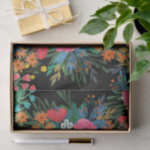 ピンクエレガントウウォータカラーフローラブーケデザイン 薄葉紙 (ギフト)