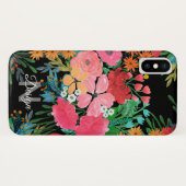 ピンクエレガントウウォータカラーフローラブーケデザイン Case-Mate iPhoneケース (裏面(横))