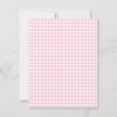 ピンクエレガントウエスタンテーマベビーシャワー招待状 招待状 (裏面)