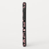 ピンクエレガントオンブラックレースヴィンテージスタイル Case-Mate iPhoneケース (裏面/左)