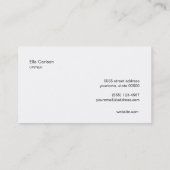 ピンクエレガントオーキッドフローラマッサージセラピスト 名刺 (裏面)