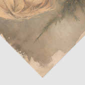 ピンクエレガントオーナメントのヴィンテージクリスマスガール 薄葉紙 (詳細)