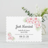 ピンクエレガントオ結婚キッド 案内状 (スタンド正面)