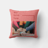 ピンクエレガントカスタムに動く友達への贈り遠くに物 クッション (裏面)