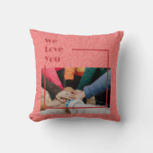 ピンクエレガントカスタムに動く友達への贈り遠くに物 クッション (正面)