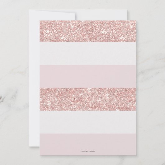 ピンクエレガントカボチャ赤ちゃんシャワー少女 サンキューカード (裏面)