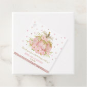 ピンクエレガントカボチャ1st誕生日ガールありがとう フェイバータグ (インサイチュ)