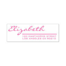 ピンクエレガントガーリーのスクリプト差出人住所