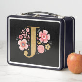 ピンクエレガントガーリーフローラ メタルランチボックス (インサイチュ)