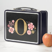 ピンクエレガントガーリーフローラ メタルランチボックス (インサイチュ)