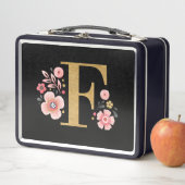 ピンクエレガントガーリーフローラ メタルランチボックス (インサイチュ)