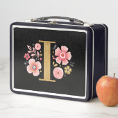 ピンクエレガントガーリーフローラ メタルランチボックス (インサイチュ)