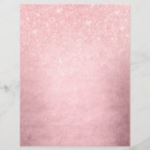 ピンクエレガントガーリーローズ金ゴールドグリッターメイクアップアーティスト (裏面)