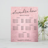 ピンクエレガントガーリーローズ金ゴールドグリッターメイクアップアーティスト (スタンド正面)