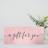 ピンクエレガントガーリーローズ金ゴールドグリッターメイクアップアーティスト (スタンド正面)