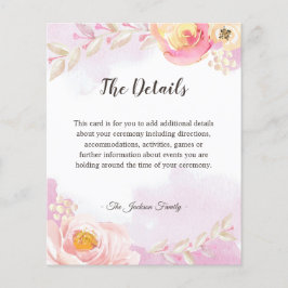 ピンクエレガントガーリー金ゴールドバラガーデン詳細フライヤー チラシ