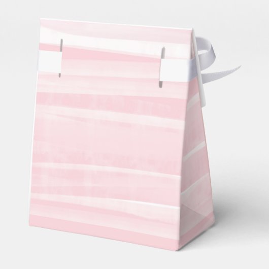 ピンクエレガントガール花赤ちゃんシャワーありがとう フェイバーボックス (裏面サイド)